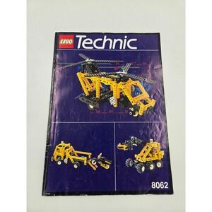 LEGO Technic 8062 Crane Truck Helicopter Building Instruction Manual ONLY
